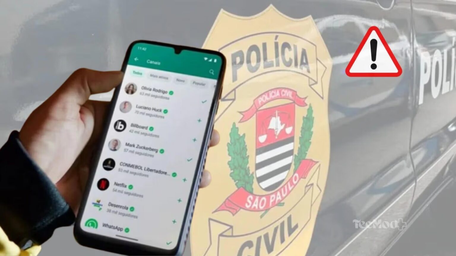 Polícia de São Paulo estreia perfil verificado no WhatsApp para notificar sobre celulares roubados.