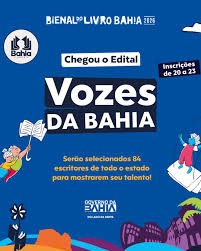 Cultura : Edital ‘Vozes da Bahia’ vai selecionar escritores para a Bienal do Livro 2026.