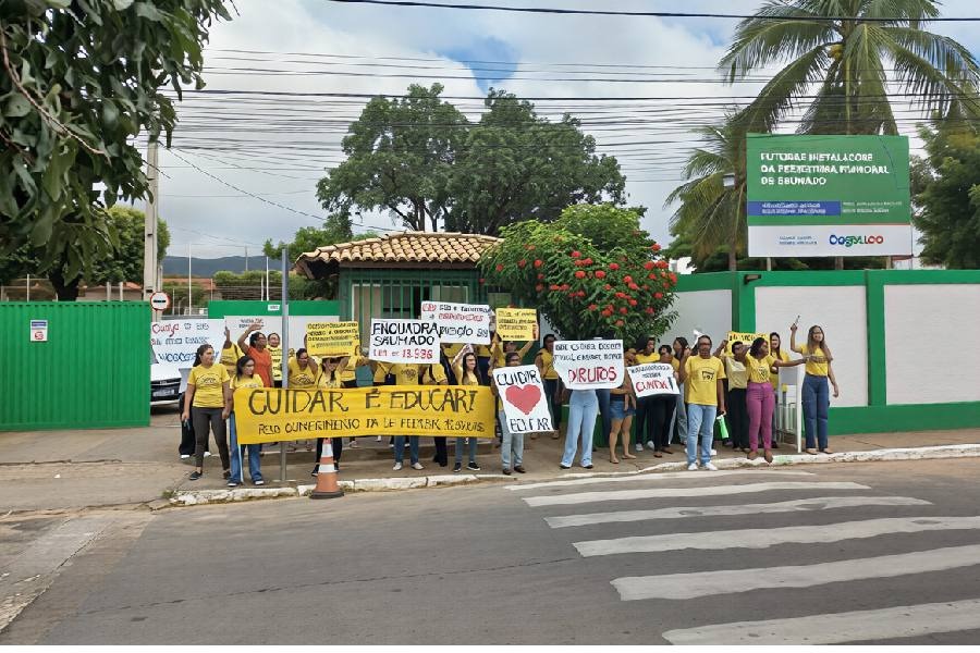 Brumado : Cuidadores de creches iniciam greve após previsão anunciada pela categoria.